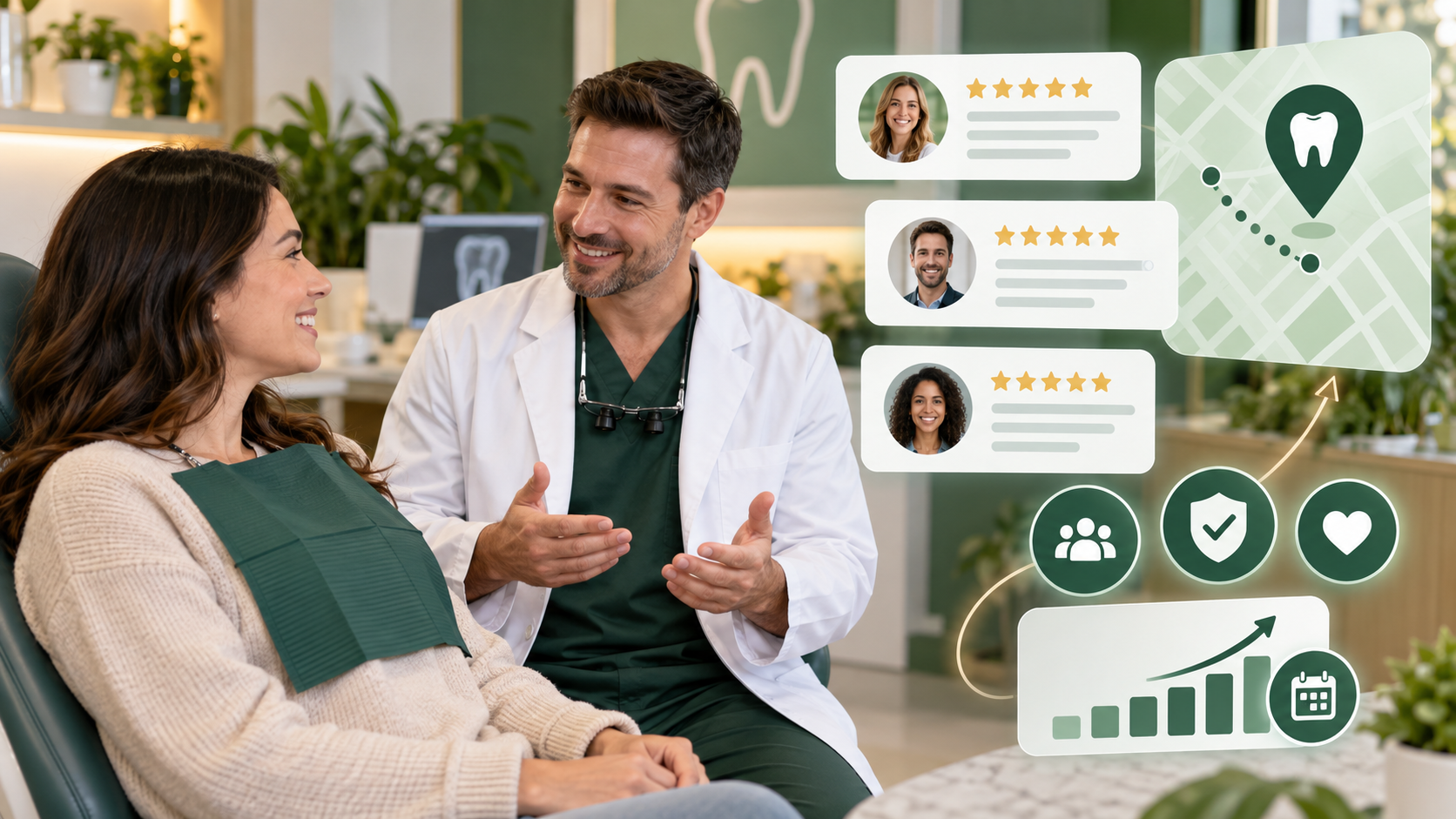 Dental patient reviews and trust signals for local SEO